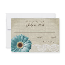 Aquamarine Hochzeitskarte