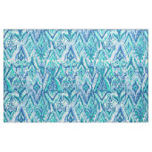 Aquamarine Ikat Fransen-Stammes- Aquarell Stoff (Fat Quarter (45,7 x 55,9 cm))