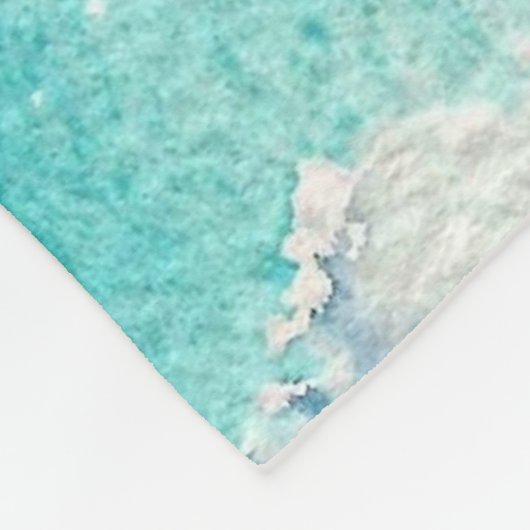 Aquamarine Ikone Fleecedecke (Ecke)