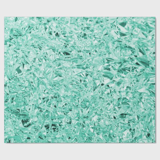 aquamarine Imitate Geschenkpapier (Flach)