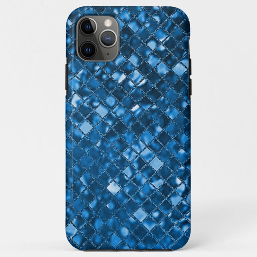 Aquamarine Imitate Mosaikglas Case-Mate iPhone Hülle (Rückseite)