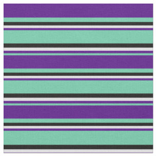 Aquamarine, Indigo, Lavendel und schwarz Stoff