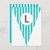 Aquamarine, individuell anpassbare Fahneberähte au Postkarte (Vorne/Hinten)