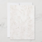 Aquamarine Informationen über rustikale Hochzeiten Einladung (Rückseite)