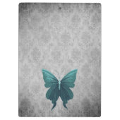 Aquamarine Jewelen-Dragonfly Klemmbrett (Rückseite)