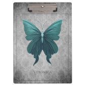 Aquamarine Jewelen-Dragonfly Klemmbrett (Vorderseite)