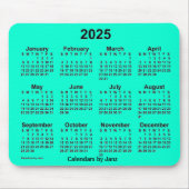 Aquamarine-Kalender 2025 von Janz Mouse Pad Mousepad (Vorne)