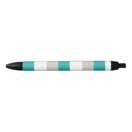 Aquamarine, kallige und weiße Streifen Kugelschreiber