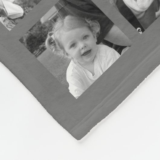 Aquamarine Karkohle Chevrons Custom Monogram Fleecedecke (Ecke)