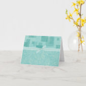 Aquamarine Karte (Gelbe Blume)