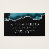 aquamarine Kartenüberweisungskarte (Vorderseite)