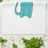 Aquamarine Katze Handtuch (Gefaltet)