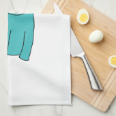 Aquamarine Katze Handtuch (Viertel Falte)