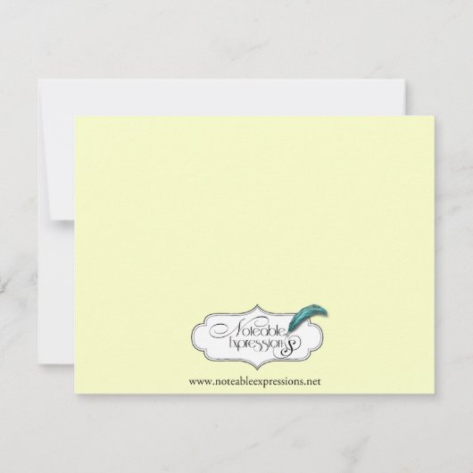 Aquamarine Keltenreaktionskarte RSVP Karte (Rückseite)