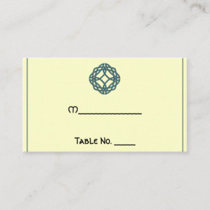 Aquamarine keltische Ewigkeit Knot Wedding Platzka Platzkarte