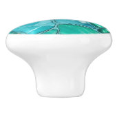 Aquamarine Keramikknauf (Seitenansicht)