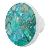 Aquamarine Keramikknauf (Rechts)