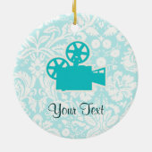 Aquamarine Kinokamera Keramikornament (Hinten)