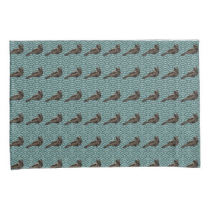 Aquamarine Kissenbezüge für Dragon Bird