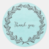 Aquamarine Kleider dank klassischer Rundaufkleber Runder Aufkleber (Vorderseite)