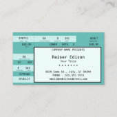 aquamarine Konzertkarte Visitenkarte (Vorderseite)