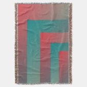 aquamarine Korallenfarben Decke (Vorderseite Vertikal)