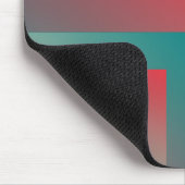 aquamarine Korallenfarben Mousepad (Ecke)