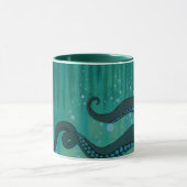 Aquamarine Kraken-Tentakel-Tasse Tasse (Zentrum)