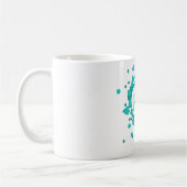 Aquamarine Krankenschwester RN-Herz-Tasse Kaffeetasse (Links)