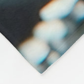 "Aquamarine KristallRose mit fallenden Regentropfe Fleecedecke (Ecke)