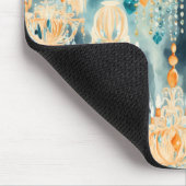 Aquamarine Kronleuchter Mousepad (Ecke)