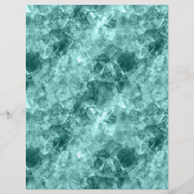 Aquamarine Krummstoff (Vorderseite)