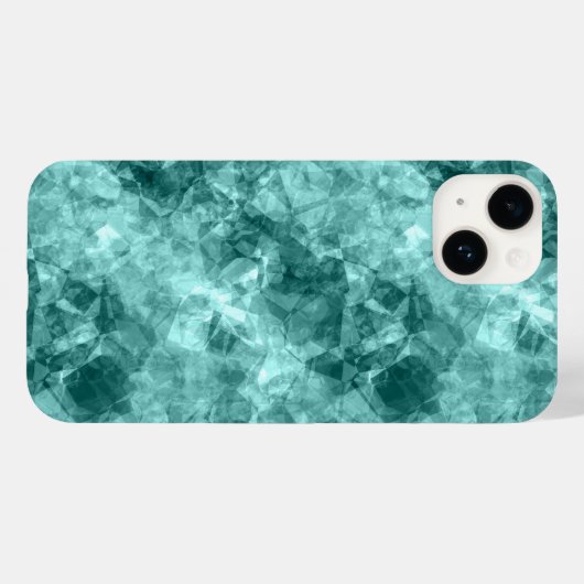 Aquamarine Krummstoff Case-Mate iPhone Hülle (Rückseite (Horizontal))