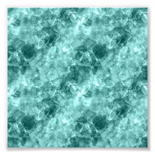 Aquamarine Krummstoff Fotodruck (Vorne)