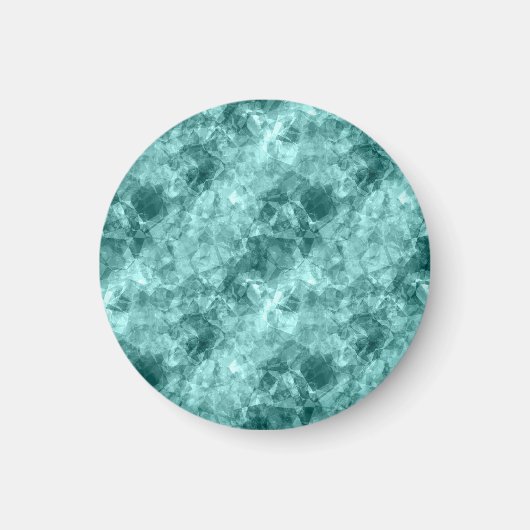 Aquamarine Krummstoff Magnet (Vorne)