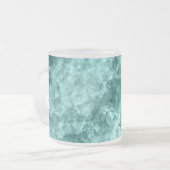 Aquamarine Krummstoff Mattglastasse (Vorderseite Links)