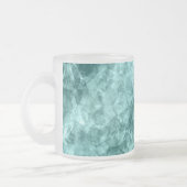 Aquamarine Krummstoff Mattglastasse (Links)