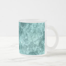 Aquamarine Krummstoff Mattglastasse