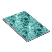 Aquamarine Krummstoff Notizblock (Rechte Seite)