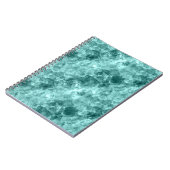 Aquamarine Krummstoff Notizblock (Linke Seite)