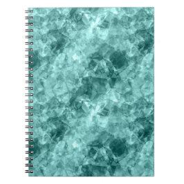 Aquamarine Krummstoff Notizblock