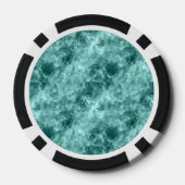 Aquamarine Krummstoff Pokerchips (Rückseite)