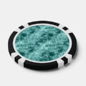 Aquamarine Krummstoff Pokerchips (Einzeln)