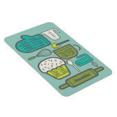 Aquamarine Küchenrezepte Umbauten Personalisiert Magnet (Rechte Seite)