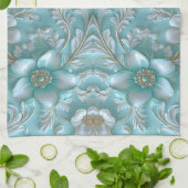 Aquamarine Küchentücher (Gefaltet)