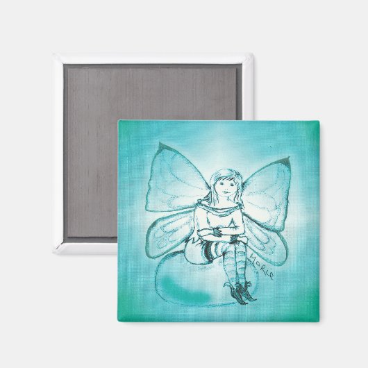 Aquamarine-Kühlschrankmagnet Magnet (Vorderseite/Rückseite)