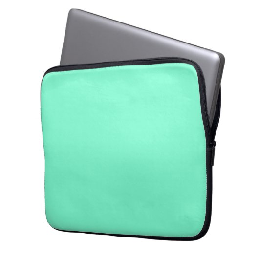 Aquamarine Laptop Sleeve (Vorderseite Links)