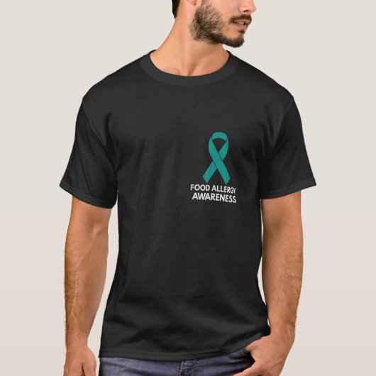 Aquamarine Lebensmittelallergie-Monat-Unterstützun T-Shirt (Vorderseite)