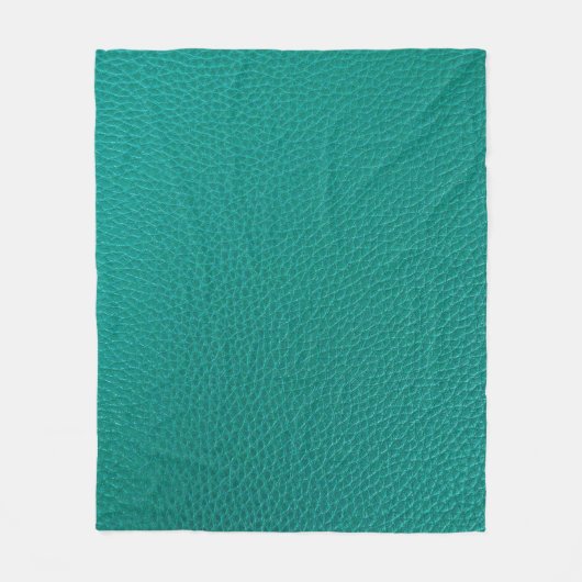 Aquamarine Leder: Modische Schlangentextur. Fleecedecke (Vorderseite)