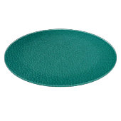 Aquamarine Leder: Modische Schlangentextur. Schneidebrett (Ecke)